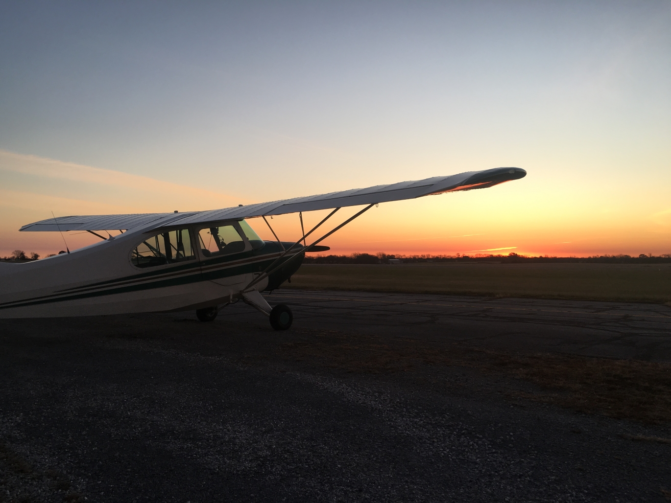 Plane at Sunset